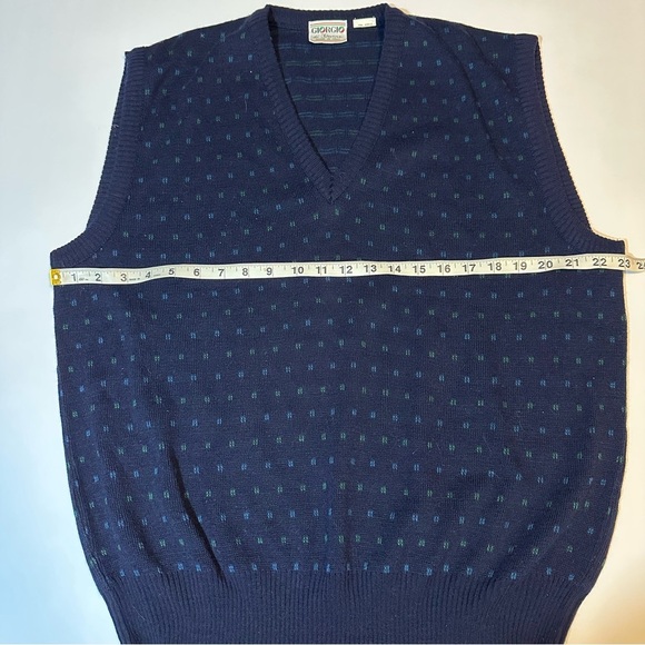 Vtg 90s Giorgio De Firenze Sweater Vest Wool Blend - Picture 3 of 4